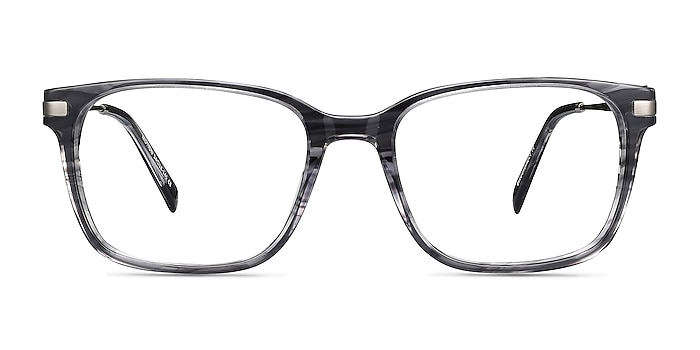 Motion Gray Striped Acetate-metal Eyeglass Frames from EyeBuyDirect