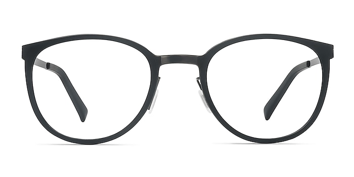 Alpha Black Acetate Eyeglass Frames from EyeBuyDirect