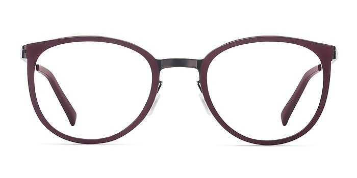 Alpha Burgundy Acetate Eyeglass Frames from EyeBuyDirect