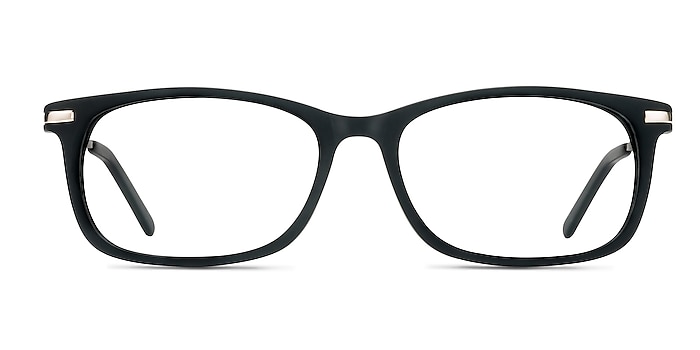 Phase Matte Black Acétate Montures de lunettes de vue d'EyeBuyDirect