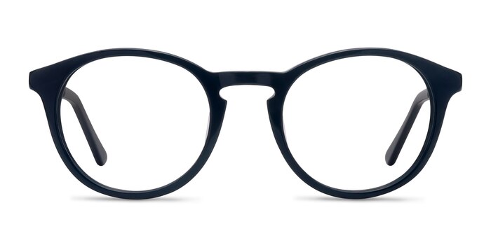 White Moon Bleu marine  Acétate Montures de lunettes de vue d'EyeBuyDirect