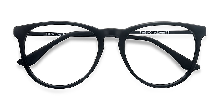 Matte Black Ultraviolet -  Acetate, Metal Eyeglasses