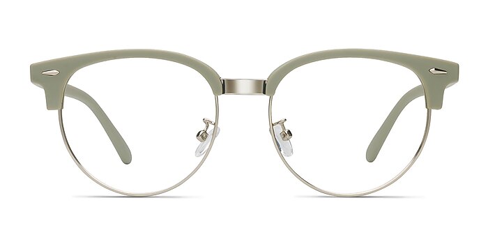 Narita Light Green Metal Eyeglass Frames from EyeBuyDirect