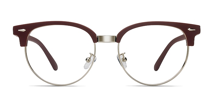 Narita Matte Burgundy Métal Montures de lunettes de vue d'EyeBuyDirect