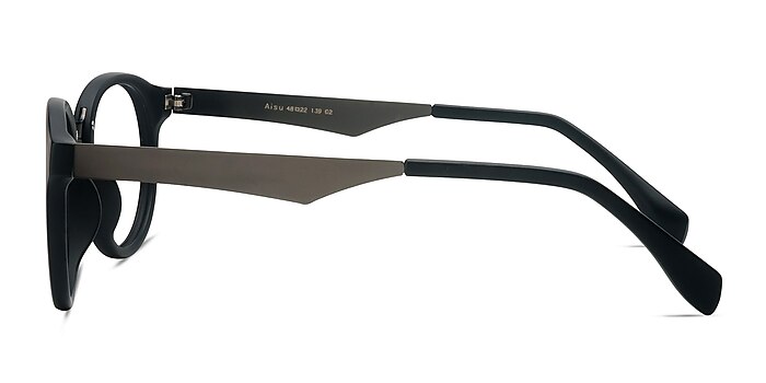 Aisu Matte Black Metal Eyeglass Frames from EyeBuyDirect