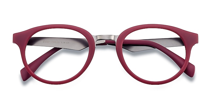 Matte Burgundy Aisu -  Colorful Metal Eyeglasses