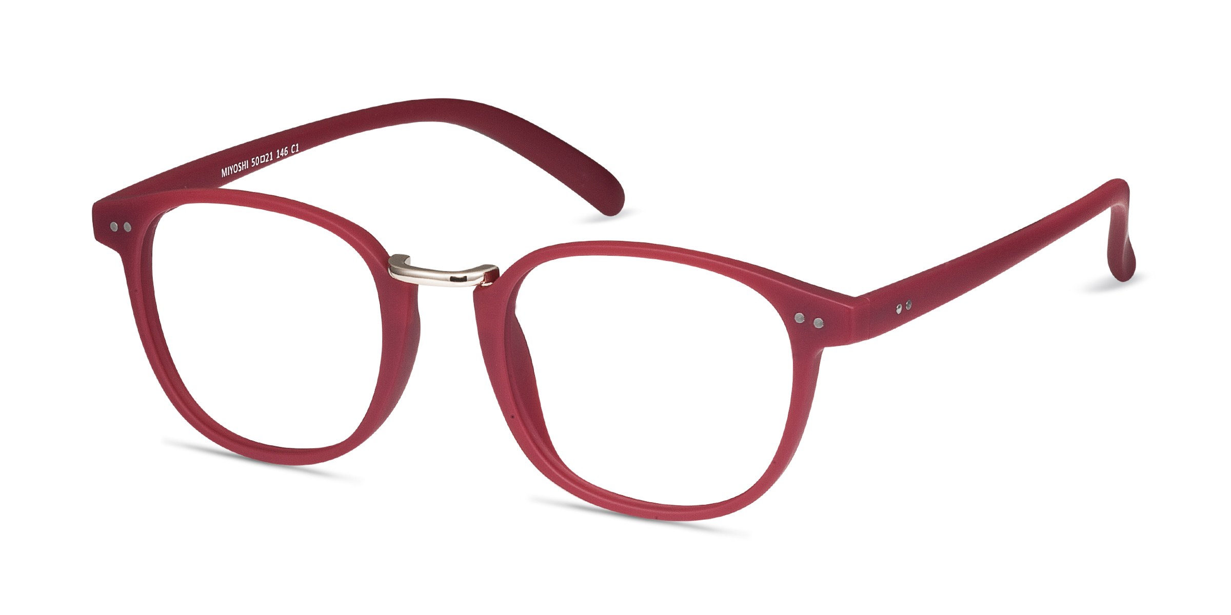 Miyoshi Square Matte Pink Glasses for Women Eyebuydirect