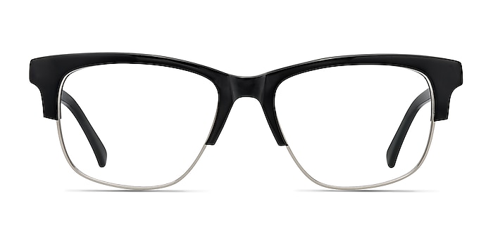 Beryl Black Acetate Eyeglass Frames from EyeBuyDirect