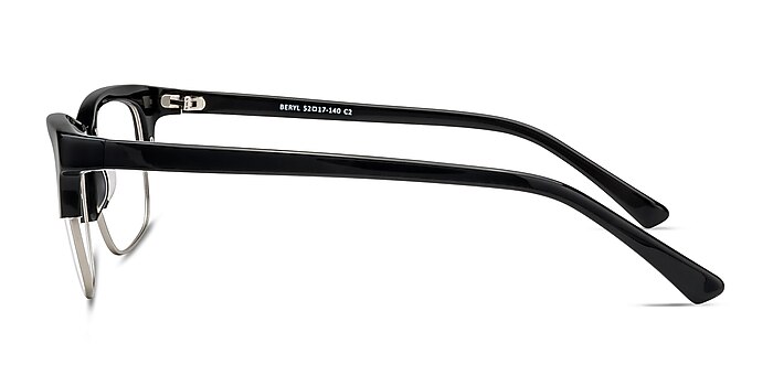 Beryl Noir Acétate Montures de lunettes de vue d'EyeBuyDirect