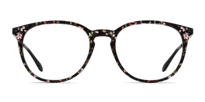 Gracious Pink Floral Plastic-metal Montures de lunettes de vue d'EyeBuyDirect