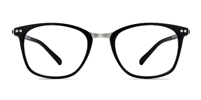 Savannah Matte Black Plastic-metal Montures de lunettes de vue d'EyeBuyDirect