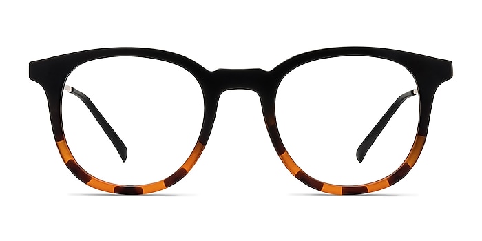 Chance Striped Black Metal Eyeglass Frames from EyeBuyDirect