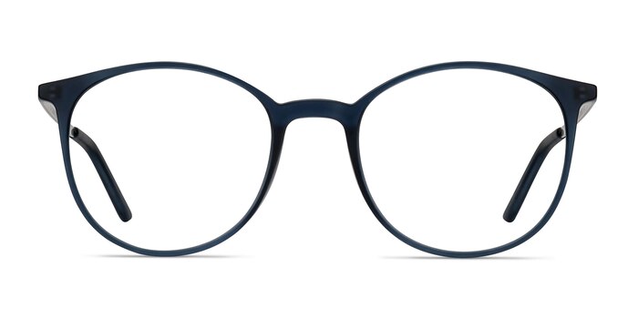Tangent Navy Metal Eyeglass Frames from EyeBuyDirect