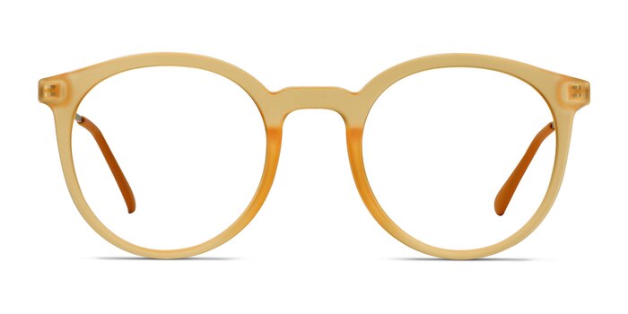 Grin Matte Yellow Plastic-metal Montures de lunettes de vue d'EyeBuyDirect