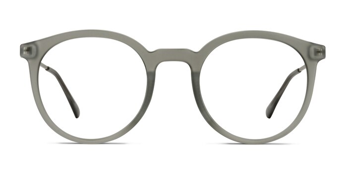 Grin Matte Gray Metal Eyeglass Frames from EyeBuyDirect