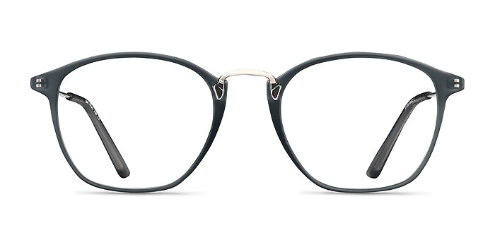 Crave Matte Gray Metal Eyeglass Frames from EyeBuyDirect
