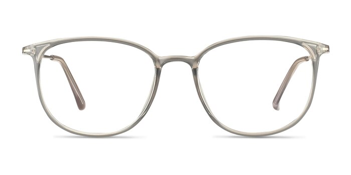 Strike Clear Gray Plastic-metal Montures de lunettes de vue d'EyeBuyDirect