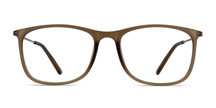 Hurricane Matte Cinnamon Plastic-metal Montures de lunettes de vue d'EyeBuyDirect