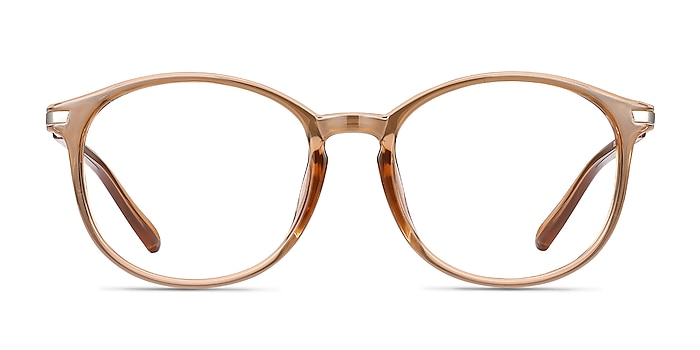 Lindsey Clear Orange Plastic-metal Eyeglass Frames from EyeBuyDirect