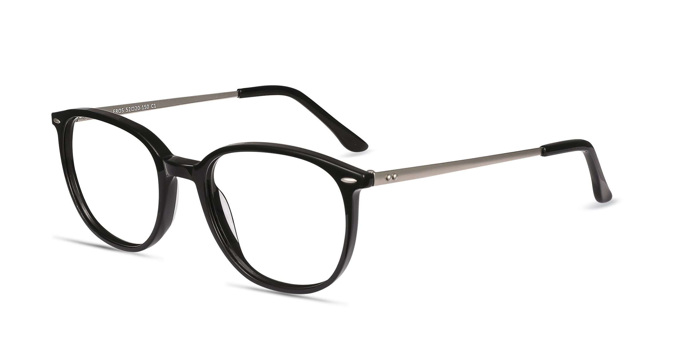 Eros Oval Black Full Rim Eyeglasses | Eyebuydirect