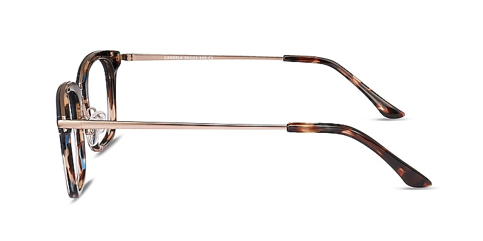 Candela Blue Floral Acetate-metal Montures de lunettes de vue d'EyeBuyDirect