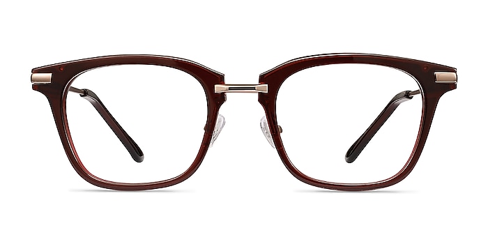 Candela Burgundy Acetate-metal Montures de lunettes de vue d'EyeBuyDirect
