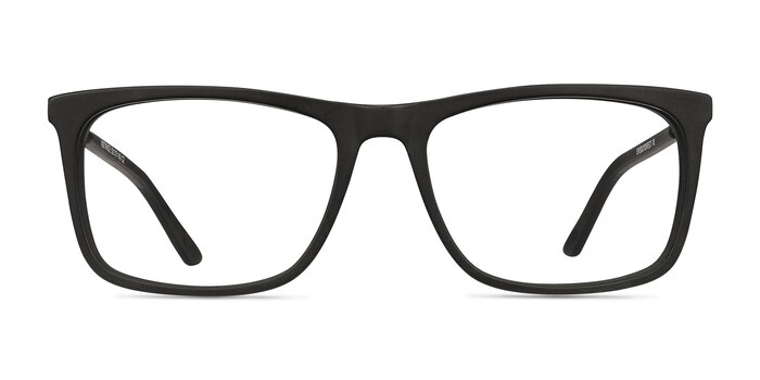 Instance Noir Acetate-metal Montures de lunettes de vue d'EyeBuyDirect