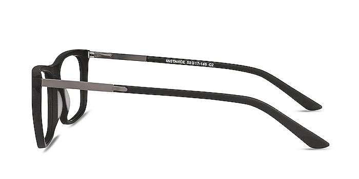 Instance Noir Acetate-metal Montures de lunettes de vue d'EyeBuyDirect