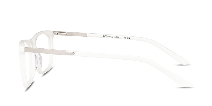 Instance Blanche Acetate-metal Montures de lunettes de vue d'EyeBuyDirect