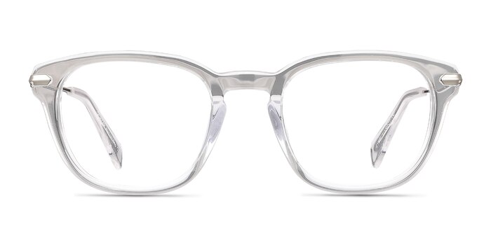 Quazar Transparent Acetate-metal Montures de lunettes de vue d'EyeBuyDirect