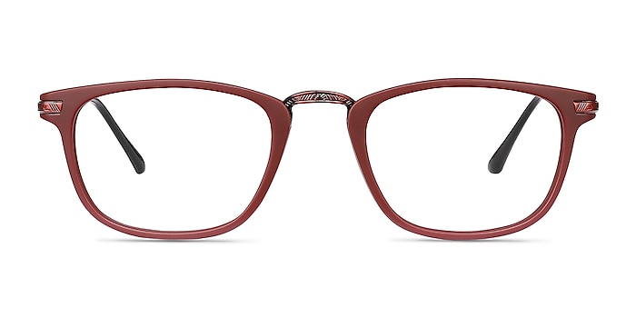 Catcher Burgundy Metal Eyeglass Frames from EyeBuyDirect