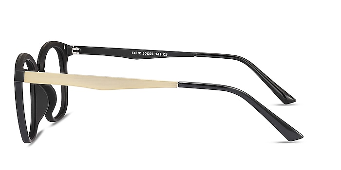 Lyric Noir Plastique Montures de lunettes de vue d'EyeBuyDirect