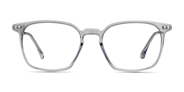 Ghostwriter Clear Blue Plastic-metal Montures de lunettes de vue d'EyeBuyDirect