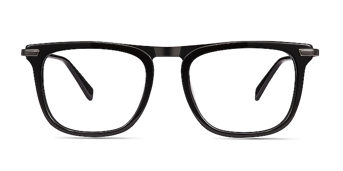 Kompa Noir Acetate-metal Montures de lunettes de vue d'EyeBuyDirect