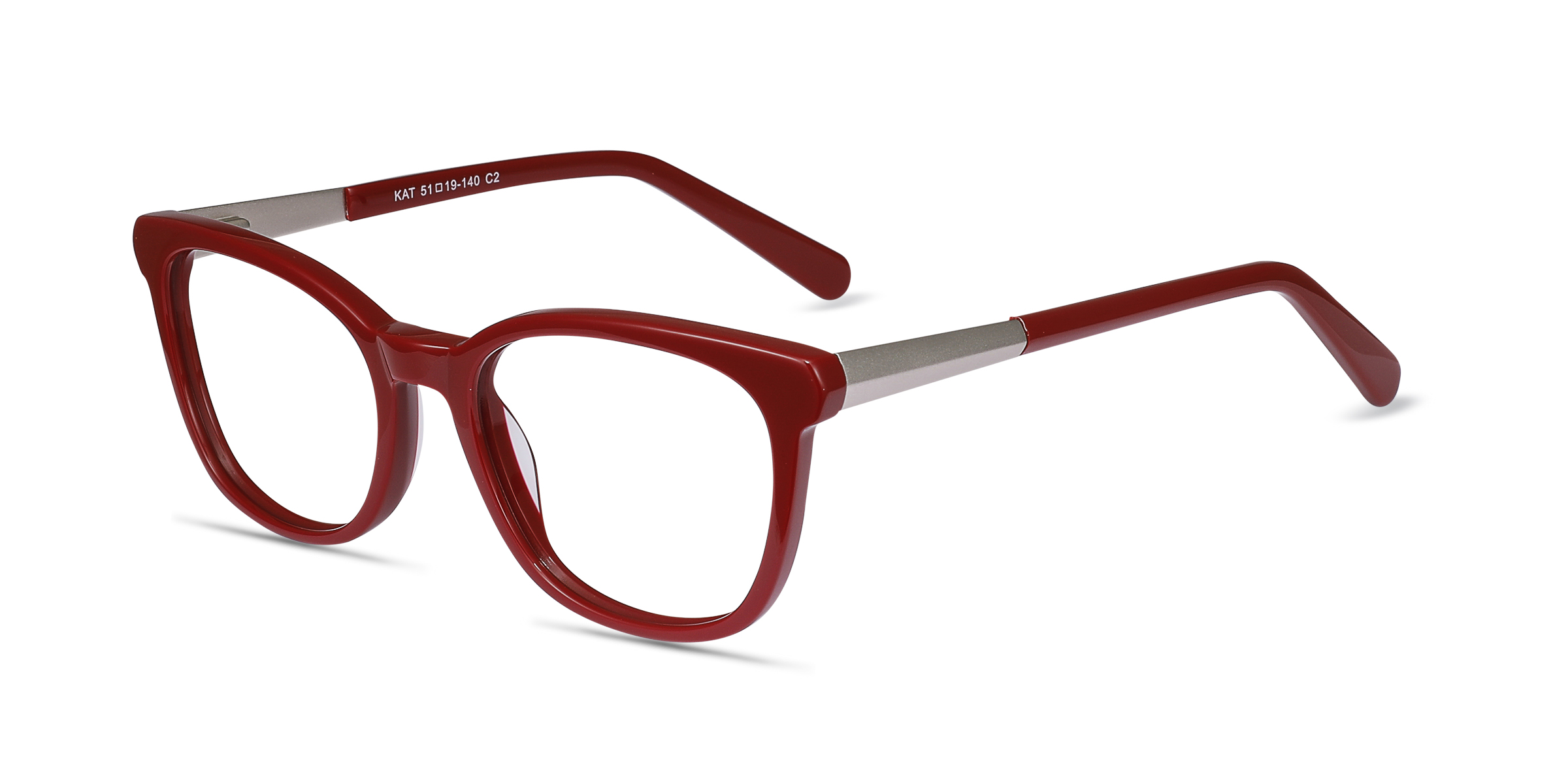 Kat Square Burgundy Glasses for Women | Eyebuydirect