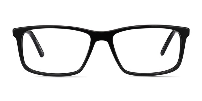 Marvel Noir Acetate-metal Montures de lunettes de vue d'EyeBuyDirect