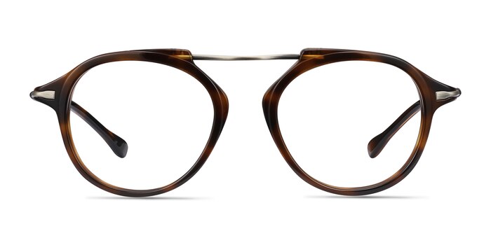 Terminal One Tortoise Bronze Acetate-metal Montures de lunettes de vue d'EyeBuyDirect