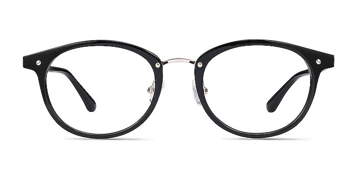 Fetching Black Golden Acetate-metal Montures de lunettes de vue d'EyeBuyDirect