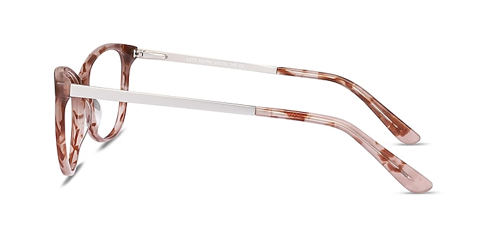 Cat's Meow Brown Floral Acetate-metal Montures de lunettes de vue d'EyeBuyDirect