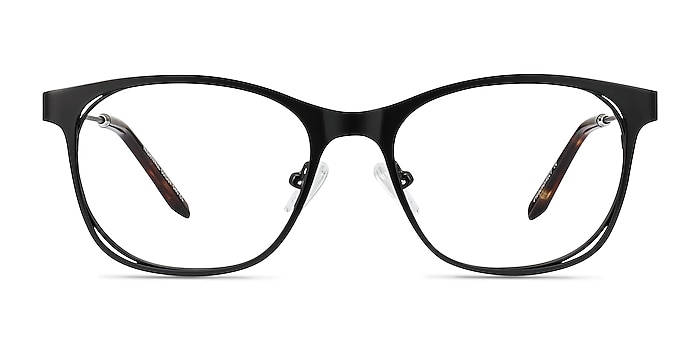 Nightfall Noir Acétate Montures de lunettes de vue d'EyeBuyDirect