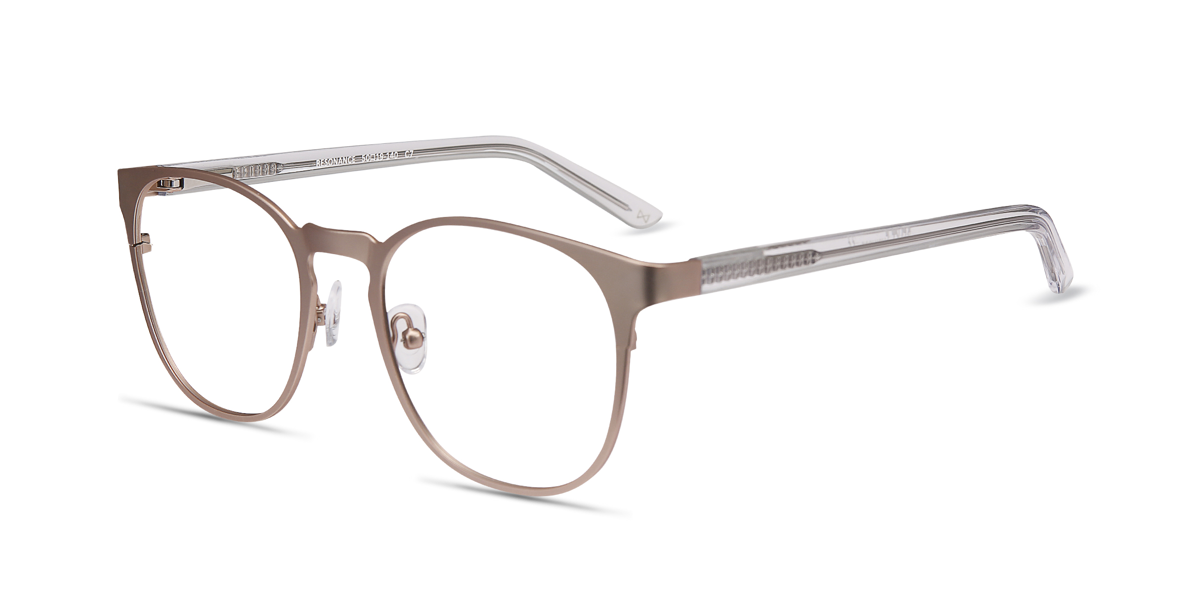 Resonance Square Rose Gold Full Rim Eyeglasses Eyebuydirect Canada 