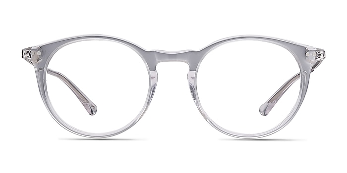Luminous Transparent Acetate-metal Montures de lunettes de vue d'EyeBuyDirect