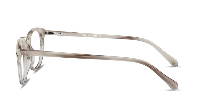 Era Gray Clear Acetate-metal Eyeglass Frames from EyeBuyDirect