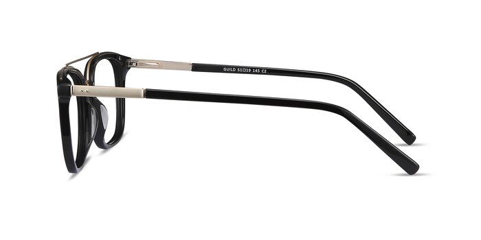 Guild Black Acetate Eyeglass Frames from EyeBuyDirect