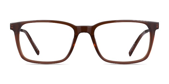 Stanza Brun Acetate-metal Montures de lunettes de vue d'EyeBuyDirect