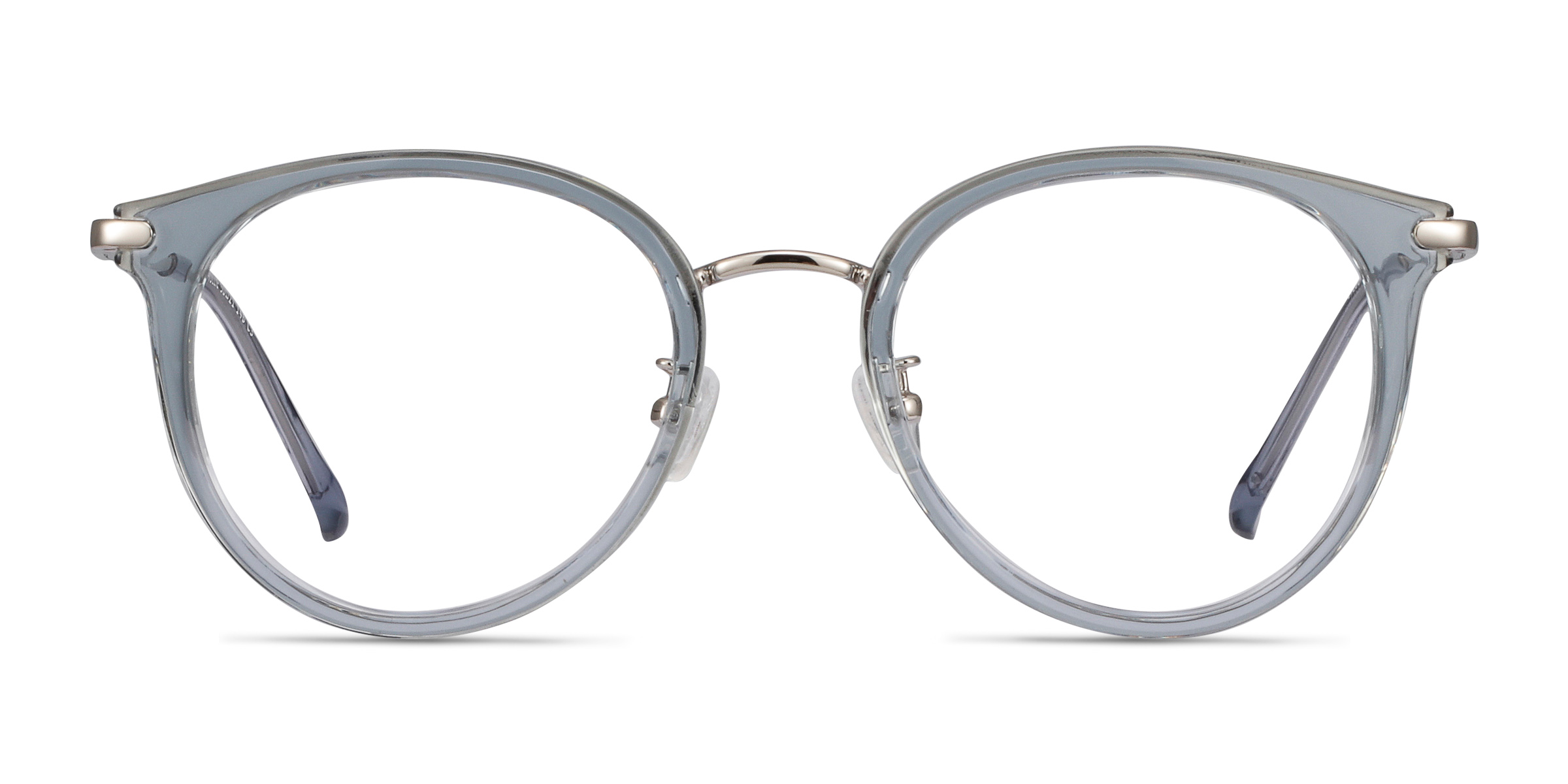 Hollie Round Blue Glasses for Women | Eyebuydirect