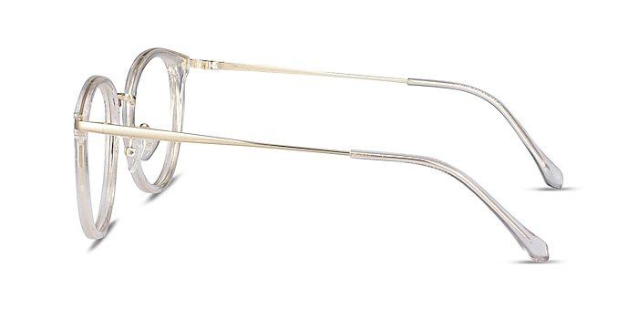 Hollie Transparent Plastic-metal Montures de lunettes de vue d'EyeBuyDirect
