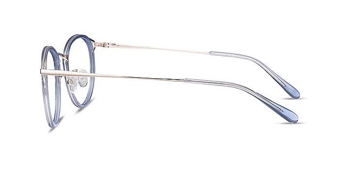 Dazzle Bleu Acetate-metal Montures de lunettes de vue d'EyeBuyDirect