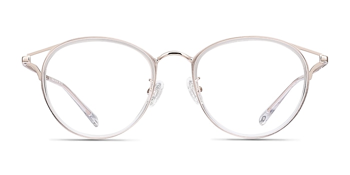 Dazzle Transparent Acetate-metal Montures de lunettes de vue d'EyeBuyDirect