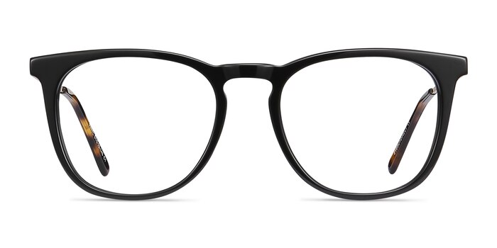 Vinyl Noir Acetate-metal Montures de lunettes de vue d'EyeBuyDirect